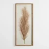 Wall Plaques-Kirkland's Home Faux Pampas Grass Beaded Frame Wall Plaque Tan