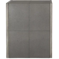 Accent & End Tables-Kirkland's Home Faux Shagreen Accent Table Gray