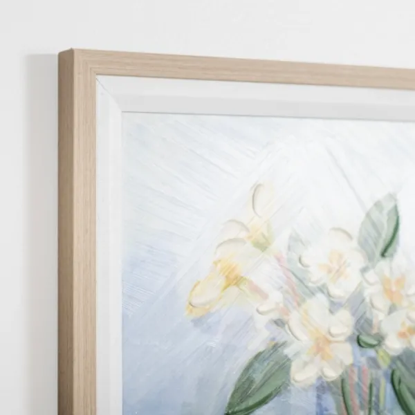 Framed Art-Kirkland's Home February Primrose Framed Art Print White/Blue/Green