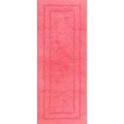 Bathroom Rugs-Kirkland's Home Fiesta Plush Reversible Cotton Bath Mat, 60 In. Pink