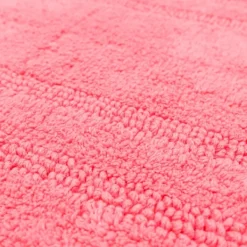 Bathroom Rugs-Kirkland's Home Fiesta Plush Reversible Cotton Bath Mat, 60 In. Pink