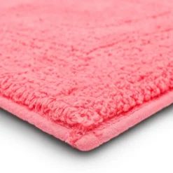 Bathroom Rugs-Kirkland's Home Fiesta Plush Reversible Cotton Bath Mat, 45 In. Pink
