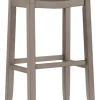 Bar Stools & Counter Height Stools-Kirkland's Home Finley Saddle Seat Counter Stool Gray