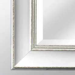Decorative Mirrors-Kirkland's Home Finn Distressed Wall Mirror White