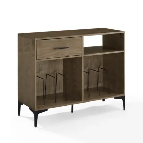 Tv Stands & Media Consoles-Kirkland's Home Finn Record Storage Media Cabinet Brown
