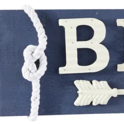 Wall Quotes & Signs-Kirkland's Home Fir Beach Arrow Coastal Wall Plaque Blue