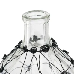 Vases-Kirkland's Home Fishnet Wire Wrapped Vase Clear