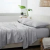 Bed Sheets-Kirkland's Home Flannel Cotton 4-Pc. Queen Bed Sheet Set Gray
