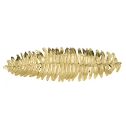 Decorative Trays-Kirkland's Home Flat Feather Tray Gold
