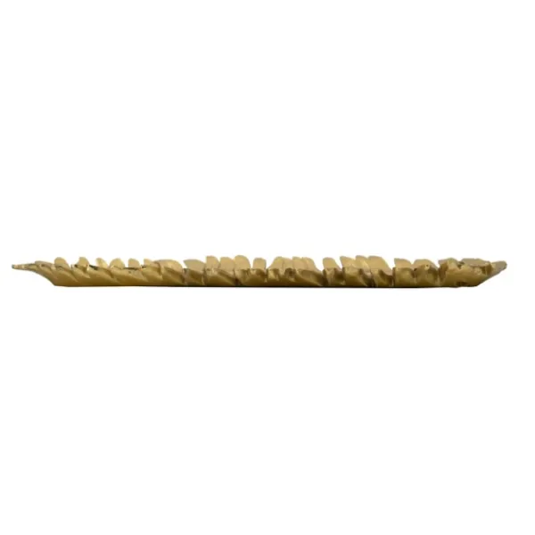 Decorative Trays-Kirkland's Home Flat Feather Tray Gold