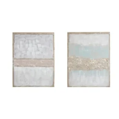 Canvas Art-Kirkland's Home Flatland Glitter Canvas Art Prints, Set Of 2 Multi