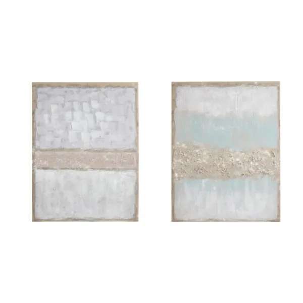 Canvas Art-Kirkland's Home Flatland Glitter Canvas Art Prints, Set Of 2 Multi