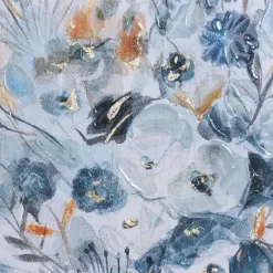 Framed Art-Kirkland's Home Floral In A Jar Ii Framed Wall Art Print Blue