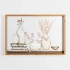 Framed Art-Kirkland's Home Floral Vases Framed Art Print White