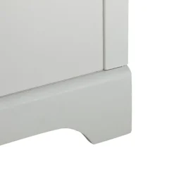 Bathroom Furniture-Kirkland's Home Florence Wood Backsplash Sink Vanity White