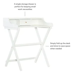 Office Furniture-Kirkland's Home Folding Caty Desk White
