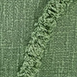 Pillows-Kirkland's Home Forest Fringe Diamond Pillow, 20 In. Green