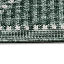 Outdoor Rugs-Kirkland's Home Forest Geo Lattice Outdoor Area Rug, 6X9 Green