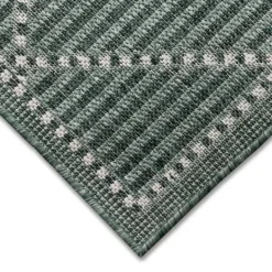 Outdoor Rugs-Kirkland's Home Forest Geo Lattice Outdoor Area Rug, 4X7 Green