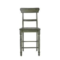 Bar Stools & Counter Height Stools-Kirkland's Home Forest Ladder Back Counter Stools, Set Of 2 Green