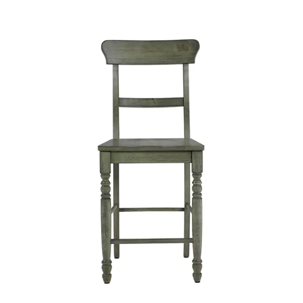 Bar Stools & Counter Height Stools-Kirkland's Home Forest Ladder Back Counter Stools, Set Of 2 Green