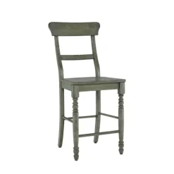 Bar Stools & Counter Height Stools-Kirkland's Home Forest Ladder Back Counter Stools, Set Of 2 Green