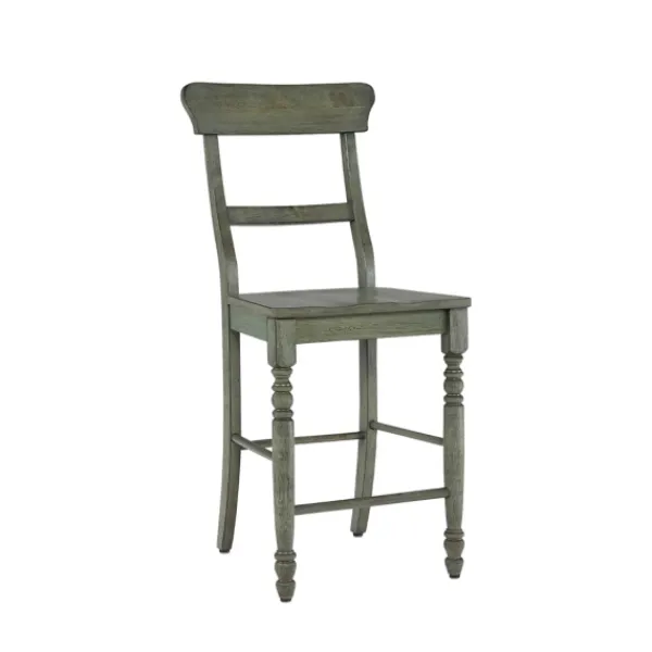 Bar Stools & Counter Height Stools-Kirkland's Home Forest Ladder Back Counter Stools, Set Of 2 Green