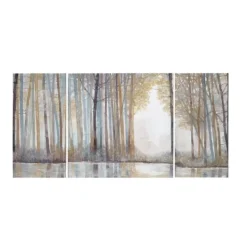 Canvas Art-Kirkland's Home Forest Reflections Canvas Art Prints, Set Of 3 Multi