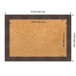 Memo & Chalkboards-Kirkland's Home Framed Corkboard Brown