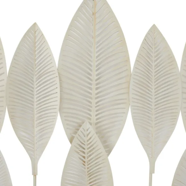 Wall Plaques-Kirkland's Home Framed Cut-Out Leaves Wall Plaque White