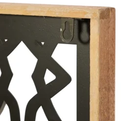 Wall Plaques-Kirkland's Home Framed Matte Black Metal Wall Plaques, Set Of 4 Black/Brown
