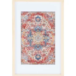 Wall Plaques-Kirkland's Home Framed Textile Wall Plaque Red