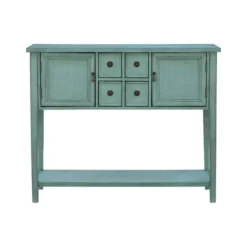 Console Tables-Kirkland's Home Franny Distressed Console Table Blue