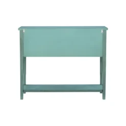 Console Tables-Kirkland's Home Franny Distressed Console Table Blue