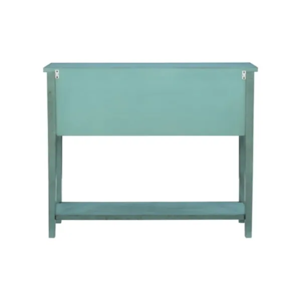 Console Tables-Kirkland's Home Franny Distressed Console Table Blue