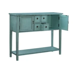 Console Tables-Kirkland's Home Franny Distressed Console Table Blue