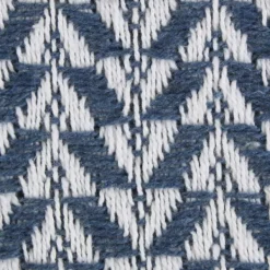 Blankets & Throws-Kirkland's Home French And White Arrowhead Throw Blue