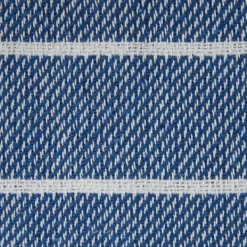 Blankets & Throws-Kirkland's Home French And White Thin Stripe Throw Blue