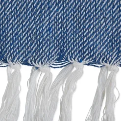Blankets & Throws-Kirkland's Home French And White Thin Stripe Throw Blue