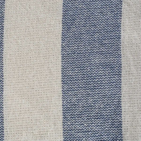 Blankets & Throws-Kirkland's Home French Cabana Stripe Throw Blue