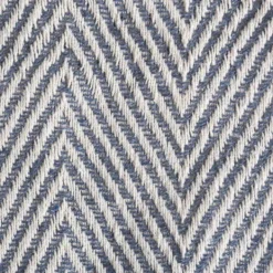 Blankets & Throws-Kirkland's Home French Chevron And Fringe Throw Blue