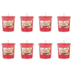 Candles-Kirkland's Home Fresh Fruit Sorbet Votive Candles, Set Of 8 Red