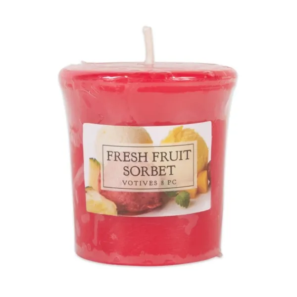 Candles-Kirkland's Home Fresh Fruit Sorbet Votive Candles, Set Of 8 Red