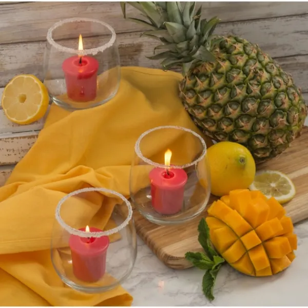 Candles-Kirkland's Home Fresh Fruit Sorbet Votive Candles, Set Of 8 Red