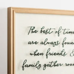 Wall Quotes & Signs-Kirkland's Home Friends & Family Gather Round Glass Wall Plaque White
