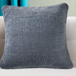 Pillows-Kirkland's Home Frost Woven Accent Pillow Blue