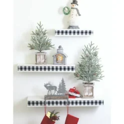 Trees & Topiaries-Kirkland's Home Frosted Pinecone Tree In Whitewash Planter, 18 In. Green/White/Brown