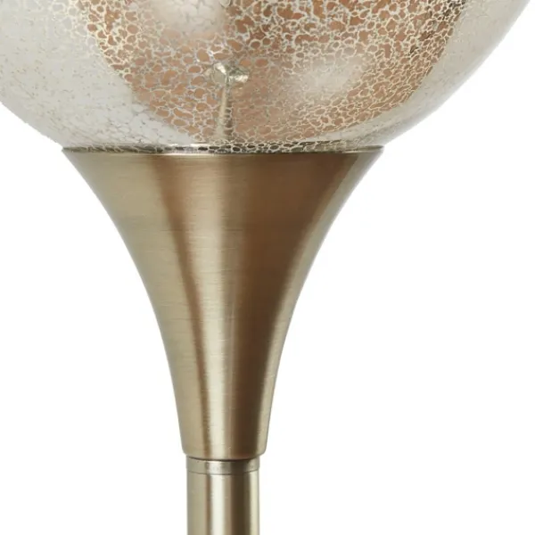 Floor Lamps-Kirkland's Home Frosted Starlight Golden Floor Lamp White