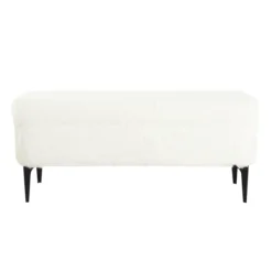 Benches & Ottomans-Kirkland's Home Fur Storage Bench White