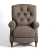 Accent Chairs-Kirkland's Home Gabor Ash Tufted Upholstered Recliner Gray
